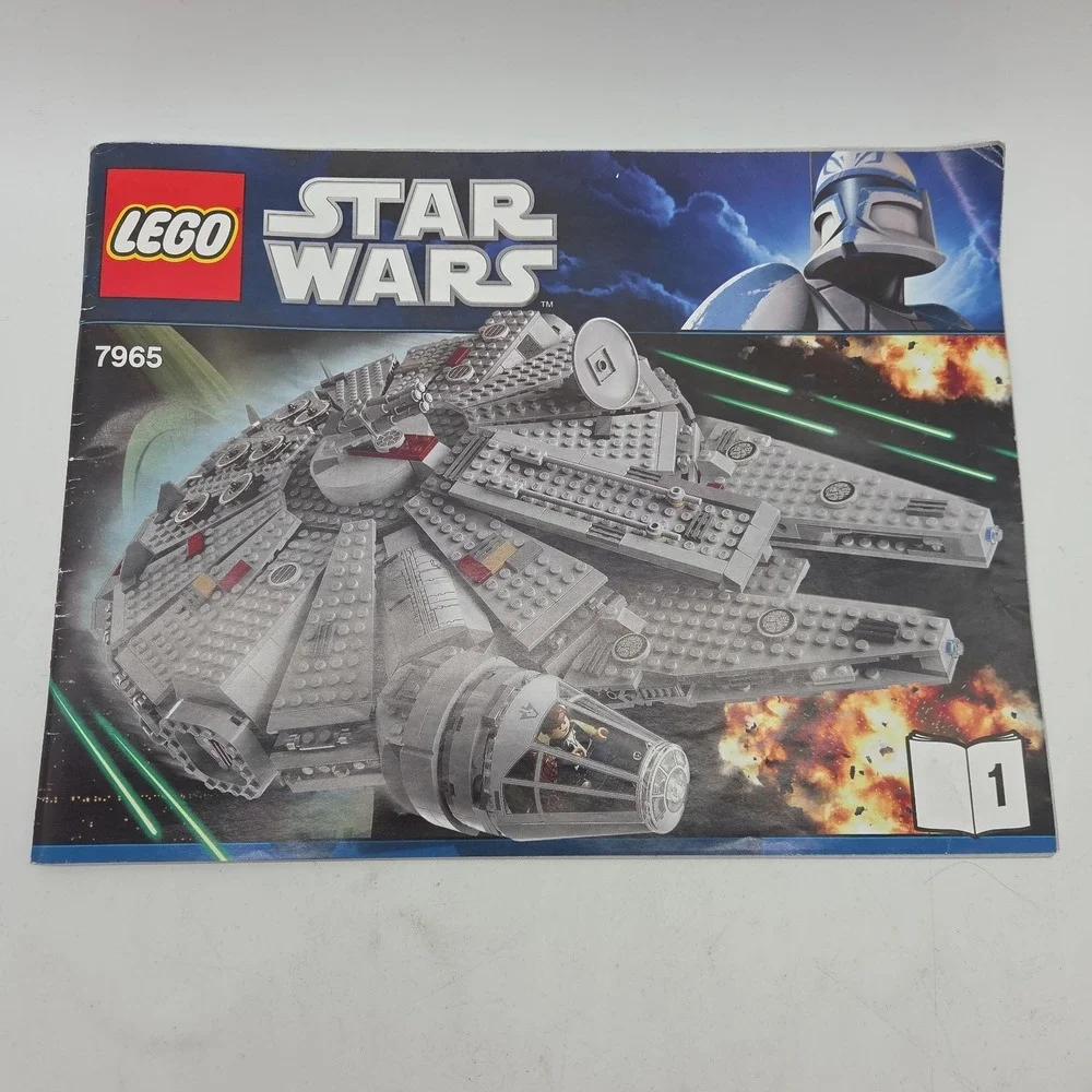 LEGO STAR WARS 7965 MILLENNIUM FALCON 2011 Instruction Manuals Only # 1 & 2 Book